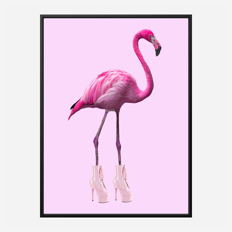 Pink on sale flamingo boots